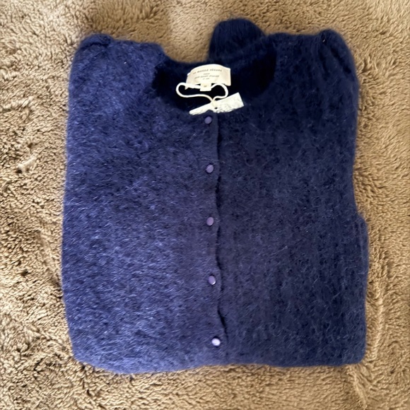 NWT - Sezane Amance cardigan in navy blue - size M - Picture 8 of 11